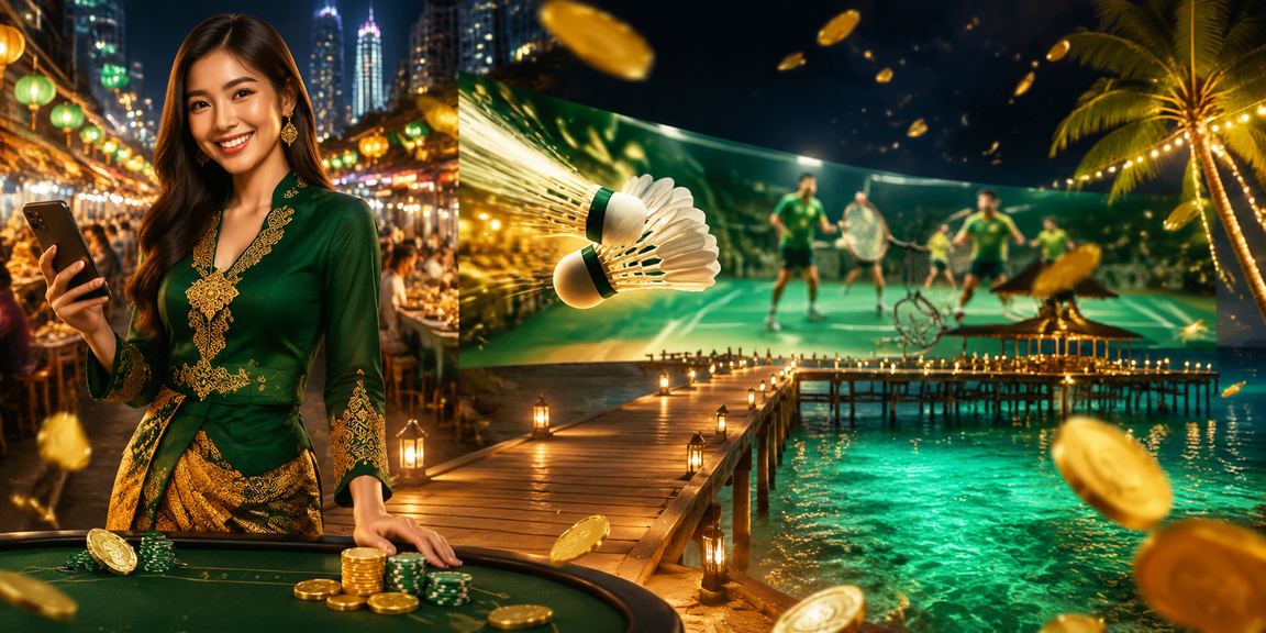 Pemain mba66 mengikuti taruhan badminton di Kuala Lumpur sempena Hari Raya melalui telefon