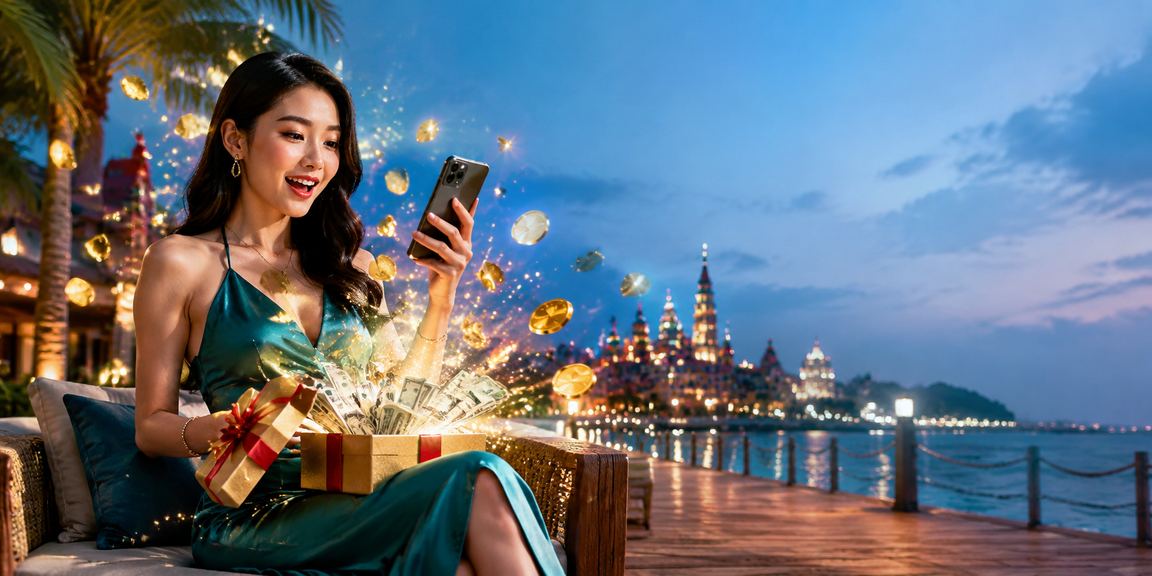 Pemain mengakses permainan popular mba66 melalui telefon pintar di Malaysia